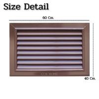 ราคา CCR HOME CCR จั่วระบายอากาศ ABS สีนํ้าตาล จั่วระบายอากาศเกรดA บานเดี่ยว จั่วระบายอากาศลมสีนํ้าตาล 1 ชิ้น (12703700)