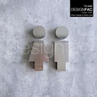 ราคา Designfac,ป้ายห้องน้ำสแตนเลสสวยๆ ป้ายสัญลักษณ์ห้องน้ำ ป้ายสุขาชายหญิง สไตล์โมเดิร์น มินิมอล ทนทาน ผู้ชาย 1 + ผู้หญิง 1 ป้ายโมเดิร์น (10374993)