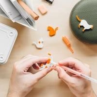 ราคา Moreover Siamese Cat ชุุดแม่เหล็ก แมว ระบายสีได้ ลบได้ ปากกา ดำ ส้ม paint remove black orange ปากกาส้ม (10469946)