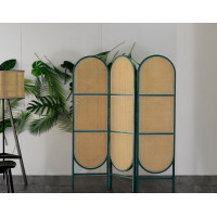 ราคา Kyotohaus ฉากกั้นหวายพับได้ ทรงโค้งสูงเท่ากัน เขียว 150x180 cm (10555990)