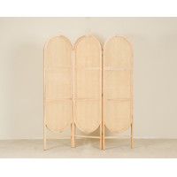 ราคา Kyotohaus ฉากกั้นหวายพับได้ ทรงโค้งสูงเท่ากัน ไม้ 150x180 cm (10555991)