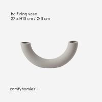 ราคา VASE-NORDIC CERAMIC DISPLAY COLLECTION แบบ half ring vase (10589132)