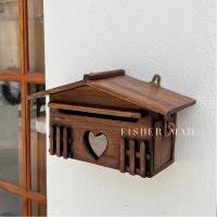 ราคา Fisher Man ตู้จดหมาย ตู้จดหมายไม้สักเล็ก Post Box ขนาด กว้าง 32 ลึก 12 สูง 18 Cm (10645184)