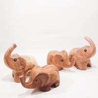 ราคา Minimal.design ตุ้กตาไม้ ช้างก้านกล้วย ขนาด 5"x2.5"x5"สำหรับช้างชูงวงสูง สีเนื้อไม้ (10781479)