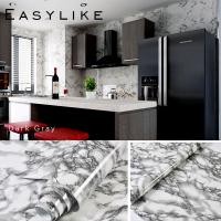 ราคา Easeylike วอลเปเปอร์ติดผนังไม้ สติกเกอร์ลายไม้ 003-Dark Gray (10750651)