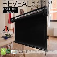 ราคา RVSL3106 สีดำ Black ม่านม้วนรุ่นมาตราฐานทึบแสง กันความร้อน กันน้ำ กันฝุ่นละอองง อุปกรณ์สีดำ 150x120 cm. (10819363)