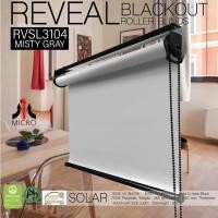 ราคา RVSL3104 Misty Gray ม่านม้วนรุ่นมาตราฐานทึบแสง กันความร้อน กันน้ำ กันฝุ่นละอองง อุปกรณ์สีดำ 60x200 cm. (10819415)