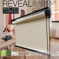 ราคา RVSL3103 สี Champange ม่านม้วนรุ่นมาตราฐานทึบแสง กันความร้อน กันน้ำ กันฝุ่นละอองง อุปกรณ์สีดำ 150x140 cm. (10819470)