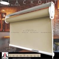 ราคา RVSL3103 สี Champange ม่านม้วนรุ่นมาตราฐานทึบแสง กันความร้อน กันน้ำ กันฝุ่นละอองง 100x140 cm. อุปกรณ์สีขาว (10819501)