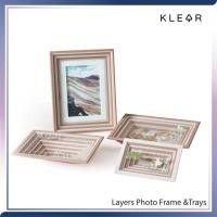 ราคา KlearObject Layers Photo Frame &TraysSet 3 pcs กรอบรูปอะคริลิคและถาดอะคริลิค ชมพู-เบจ (10831037)