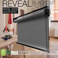 ราคา RVSL3105 Bison Gray ม่านม้วนรุ่นมาตราฐานทึบแสง กันความร้อน กันน้ำ กันฝุ่นละอองง อุปกรณ์สีดำ 150x120 cm. (10818959)