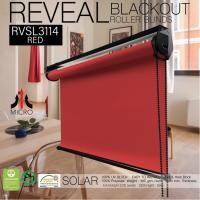ราคา RVSL3114 Red ม่านม้วนรุ่นมาตราฐานทึบแสง กันความร้อน กันน้ำ กันฝุ่นละอองง อุปกรณ์สีดำ 100x200 cm. (10817183)