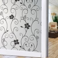 ราคา TY Home Shop TY WALL HOME ฟิล์มติดกระจก กว้าง 90 ซม. ยาว 100 ซม. - รุ่น 8843 (สีขาวลายดอกไม้) (10837339)