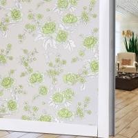ราคา TY Home Shop TY WALL HOME ฟิล์มติดกระจก กว้าง 90 ซม. ยาว 100 ซม. รุ่น 8896 (สีเทาลายดอกไม้เขียว) (10837067)