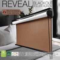 ราคา MICRO ม่านม้วนระบบโซ่ดึง รุ่น DAVID HEMP รหัส RVDH1914 Black Out Teak Brown อุปกรณ์สีดำ 90x140 cm. (10818315)