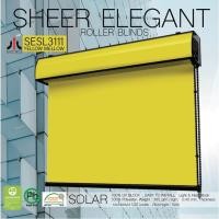 ราคา SESL3111 ม่านม้วนรุ่นฝาครอบราง ผ้าทึบแสง สี YELLOW MELLOW กันความร้อน กันน้ำ กันฝุ่นละออง อุปกรณ์สีดำ 100x140 cm. (10817768)