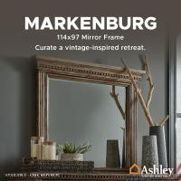 ราคา Ashley กระจกเงา รุ่น MARKENBURG/114x97,Mirror Frame Brown (10903096)
