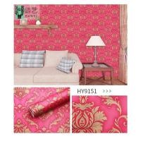 ราคา TY Home Shop TY WALL HOME วอลเปเปอร์​ลายหลุยส์ ลายไทย กันน้ำ​ กาวในตัว​ เนื้อ​ PVC​ ​ 0.45×10 M. รุ่น 9151 (สีแดงลายทอง) (10837536)