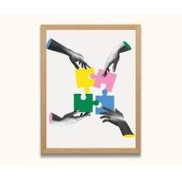 ราคา ARTIMAGE กรอบรูป (ABTR009) รูปโปสเตอร์ แต่งห้อง ขาว 8x12/A4นิ้ว ABTR009 (10957503)