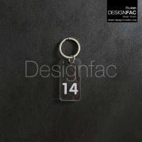 ราคา Designfac,พวงกุญแจเลขห้อง พวงกุญแจโรงแรม รีสอร์ท หอพัก พวงกุญแจอะคริลิคใส โมเดิร์น ลอฟท์ โมเดิร์น 14 (12013881)
