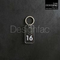 ราคา Designfac,พวงกุญแจเลขห้อง พวงกุญแจโรงแรม รีสอร์ท หอพัก พวงกุญแจอะคริลิคใส โมเดิร์น ลอฟท์ โมเดิร์น 16 (12013879)