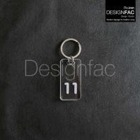 ราคา Designfac,พวงกุญแจเลขห้อง พวงกุญแจโรงแรม รีสอร์ท หอพัก พวงกุญแจอะคริลิคใส โมเดิร์น ลอฟท์ โมเดิร์น 11 (12013874)