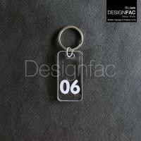 ราคา Designfac,พวงกุญแจเลขห้อง พวงกุญแจโรงแรม รีสอร์ท หอพัก พวงกุญแจอะคริลิคใส โมเดิร์น ลอฟท์ โมเดิร์น 06 (12013889)