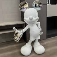 ราคา MJhomedesigns ของตกแต่งภายใน รุ่น ตุ๊กตามิกกี้เมาส์ HC175 White Silver (12044419)