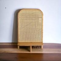 ราคา MB Teak ฉากกั้นไม้สักประดับหวาย รุ่นSKU-00051 สีสัก (12107452)