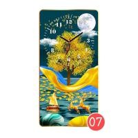 ราคา มหาสิริมงคล กรอบรูป นาฬิกาแขวนผนัง ตกแต่งผนัง ภาพต้นไม้ทอง นาฬิกาไร้เสียงรบกวน เหมาะสำหรับแต่งห้องนั่งเล่น ห้องทำงาน 16x32นิ้ว (40x80cm.) 07 (12127451)