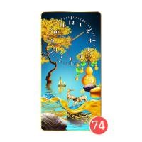 ราคา มหาสิริมงคล กรอบรูป นาฬิกาแขวนผนัง ตกแต่งผนัง ภาพต้นไม้ทอง นาฬิกาไร้เสียงรบกวน เหมาะสำหรับแต่งห้องนั่งเล่น ห้องทำงาน 24*48นิ้ว (60*120cm) 74 (12127458)