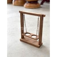 ราคา WSPwood ชิงช้าโซ่ ชิงช้าเชือกสไตล์มินิมอล ขนาดเล็กน่ารักๆ ชิงช้าโซ่(สีเข้ม) (12130739)
