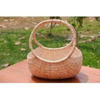 ราคา Bualoi Homedecor ตะกร้าใส่ของ ตะกร้าสาน ตะกร้าผักตบชวา กลาง 8x11x5 (12168181)