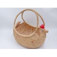 ราคา Bualoi Homedecor ตะกร้าไก่มีหัวใส่ของ ตะกร้าสาน ตะกร้าผักตบชวา เล็กมีหัว 5.5*8.5*4 (12168209)