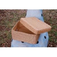 ราคา bualoi homedecor ตะกร้าสานผักตบชวา กล่องใส่ของ ตะกร้าใส่ของ (12167328)