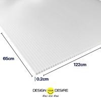 ราคา ดีไซน์ ยัวร์ ดีไซน์ ฟิวเจอร์บอร์ด หนา 2 มิล ขนาด 65x122 CM ( 1 แพค 20 แผ่น) สีใส (12187676)