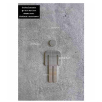 ราคา ป้ายห้องน้ำสแตนเลส ป้ายสัญลักษณ์ห้องน้ำชายหญิง สูง 15 cm สไตล์โมเดิร์น มินิมอล ลอฟท์,Designfac ป้ายห้องน้ำชาย (12177543)