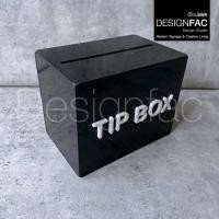 ราคา Designfac,กล่อง TIPBOX กล่องทิปบ็อก กล่องใส่ทิปวางหน้าเคาร์เตอร์ร้าน กล่องอะคริลิคมินิมอลโมเดิร์น กล่องสีดำ (12322699)