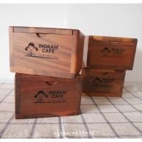 ราคา Katerine Space กล่องทิชชู่ไม้ ใส่ทิชชู่แบบ pop up สีเข้มเพิ่มโลโก้1จุด (12333335)