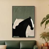 ราคา Home Studio กรอบรูปตกแต่งผนังบ้าน Horse Designed Wall Decorating Art III Size M Green (12349890)