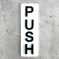 ราคา Designfac ป้ายดึงผลักประตูแนวตั้ง ป้ายPULL ป้ายPUSH ป้ายติดประตู ป้ายสัญลักษณ์โมเดิร์นลอฟท์มินิมอล สีขาว PUSH 1 ป้าย ป้ายโมเดิร์น (12348957)