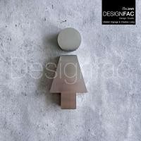 ราคา Designfac,ป้ายห้องน้ำสแตนเลสสวยๆ ป้ายสัญลักษณ์ห้องน้ำ ป้ายสุขาชายหญิง สไตล์โมเดิร์น มินิมอล ทนทาน ผู้หญิง 1 ป้าย ป้ายโมเดิร์น (12376449)