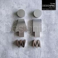 ราคา Designfac,ป้ายห้องน้ำสแตนเลสสวยๆ ป้ายสัญลักษณ์ห้องน้ำ ป้ายสุขาชายหญิง สไตล์โมเดิร์น มินิมอล ทนทาน ผู้ชายM + ผู้หญิงW ป้ายโมเดิร์น (12376450)