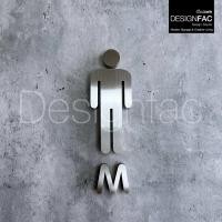 ราคา Designfac ป้ายห้องน้ำสแตนเลส W,M ป้ายสัญลักษณ์ห้องนำ้ชายหญิง สไตล์โมเดิร์น มินิมอล ลอฟท์ ไม่เป็นสนิม ผู้ชาย + M (12376356)