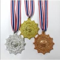 ราคา Double K Sport เหรียญรางวัลแบบพลาสติก เหรียญแข่งกีฬา พร้อมริบบิ้น มีริบบิ้น 2 แบบให้เลือก ทอง,สี (12420848)