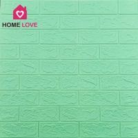 ราคา Homelove วอลเปเปอร์ติดผนัง แผ่นใหญ่ มีกาวในตัว วอลเปเปอร์ 3 มิติ 3D wallpaper วอลล์เปเปอร์ลายอิฐ เขียวอ่อน3D - LL (12449570)