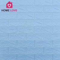 ราคา Homelove วอลเปเปอร์ 3D วอลเปเปอร์ติดผนัง 3 มิติ มีกาวในตัว วอลล์เปเปอร์ลายอิฐสติกเกอร์วอลเปเปอร์กันน้ำคุณภาพสูง ฟ้าอ่อน 3D-8CT (12449021)