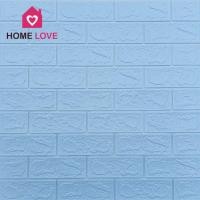 ราคา Homelove วอลเปเปอร์ติดผนัง แผ่นใหญ่ มีกาวในตัว วอลเปเปอร์ 3 มิติ 3D wallpaper วอลล์เปเปอร์ลายอิฐ ฟ้าอ่อน3D - LL (12449565)