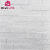 ราคา Homelove วอลเปเปอร์ 3D วอลเปเปอร์ติดผนัง 3 มิติ มีกาวในตัว วอลล์เปเปอร์ลายอิฐสติกเกอร์วอลเปเปอร์กันน้ำคุณภาพสูง ขาว 3D-8CT (12448999)