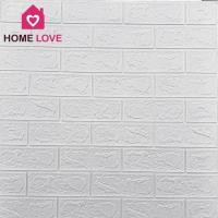 ราคา Homelove วอลเปเปอร์ สามมิติ 3D wallpaper ติดผนัง วอลล์เปเปอร์ลายอิฐ มีกาวในตัว 1 แผ่น หลายสีแผ่นใหญ่ ขาว3D - LL (12449434)